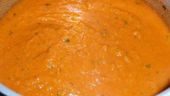 томатный суп-пюре с нутом