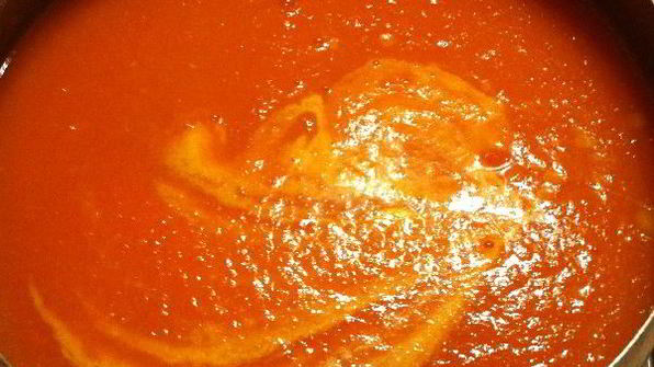 тыквенный суп-пюре с беконом