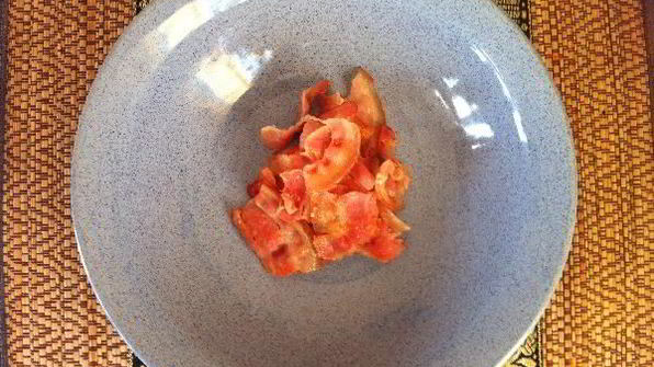 тыквенный суп-пюре с беконом