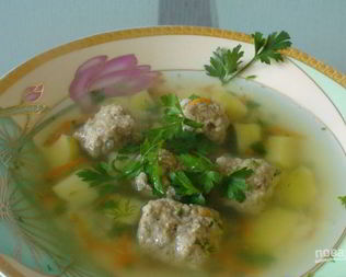 Суп с фрикадельками