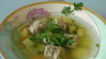 Суп с фрикадельками