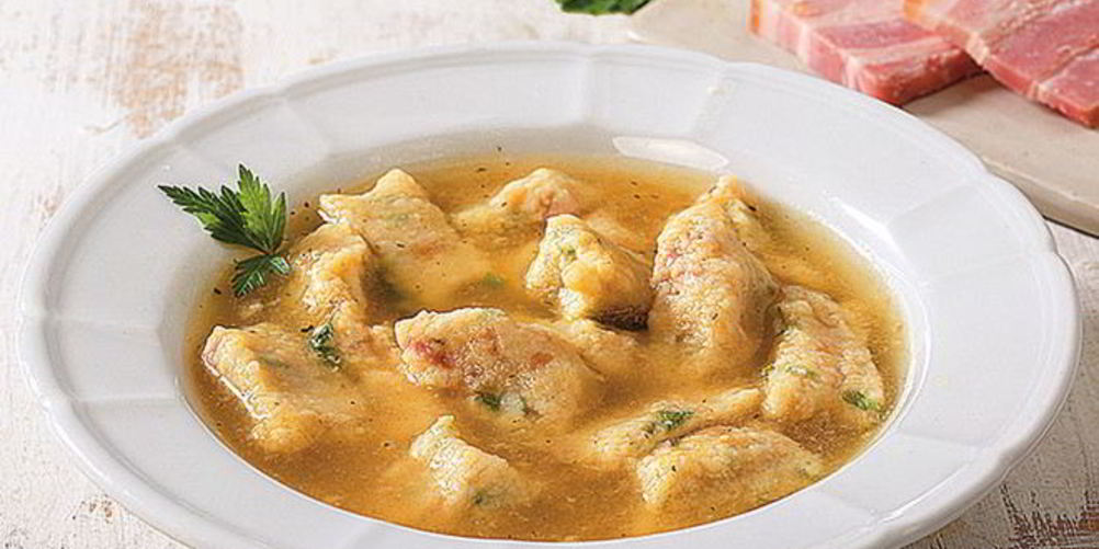 Рецепт супа с масляными клецками