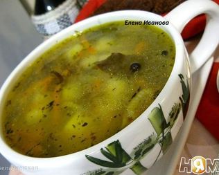 Суп с морской капустой