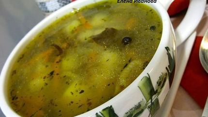 Суп с морской капустой