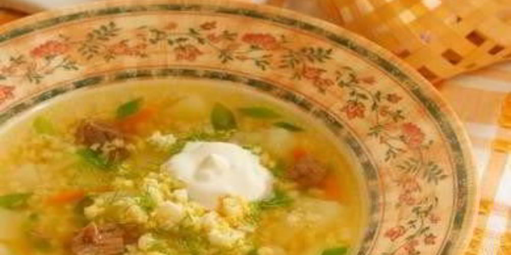 Рецепт супа с пшеном по-деревенски