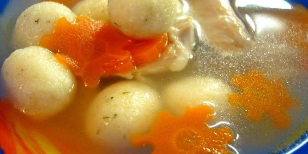 Рецепт супа с сырными клецками из манки детям