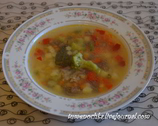 Суп с вермишелью