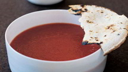 Суп с жареным сладким перцем