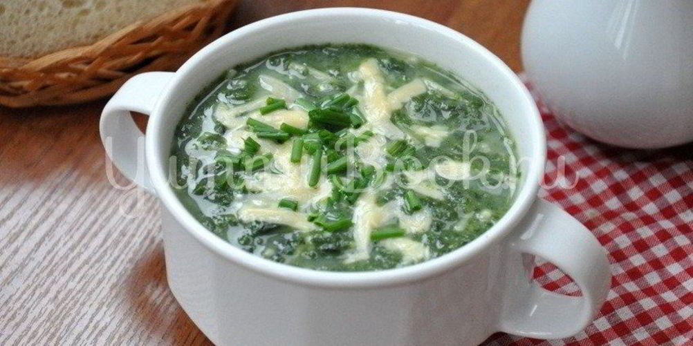 Рецепт супа со шпинатом