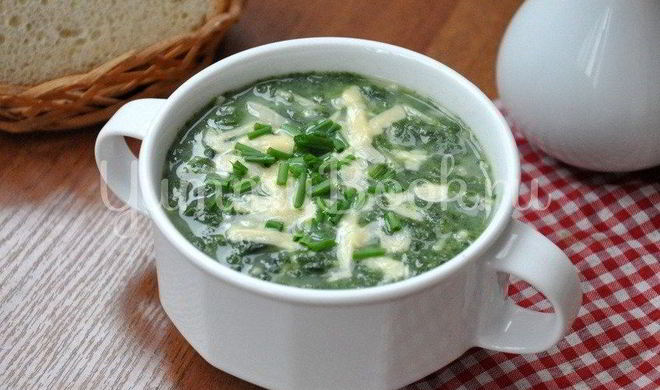 Суп со шпинатом