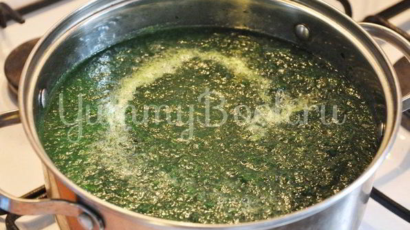 суп со шпинатом