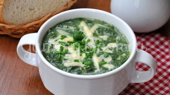 суп со шпинатом