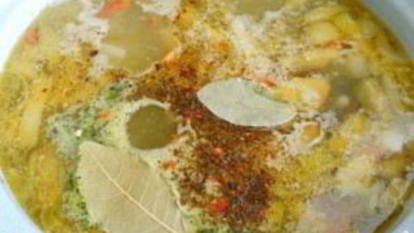 суп со свининой и овощами