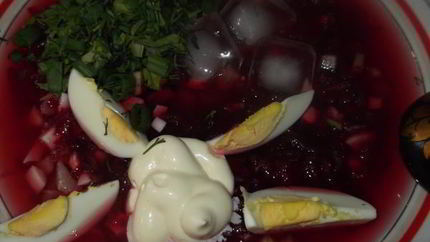 Холодный свекольник