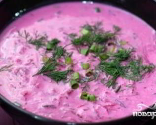 Свекольник на кефире