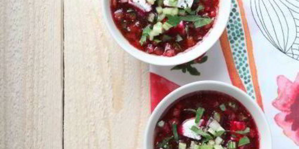 Рецепт свекольника с козьим сыром