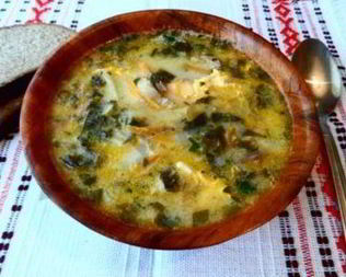 Сырно-щавелевый суп