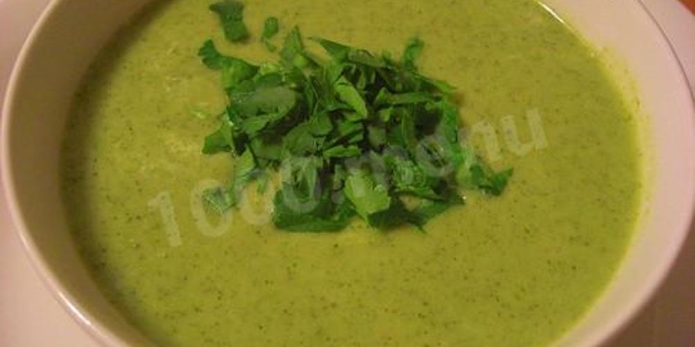 Рецепт сырного крема-супа из брокколи с мягким сыром