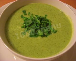 Сырный Крем-суп из брокколи с мягким сыром