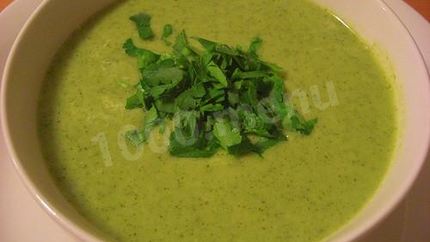 Сырный Крем-суп из брокколи с мягким сыром