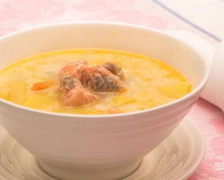 Сырный рыбный суп