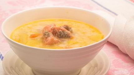 Сырный рыбный суп