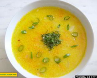 Сырный суп из плавленных сырков