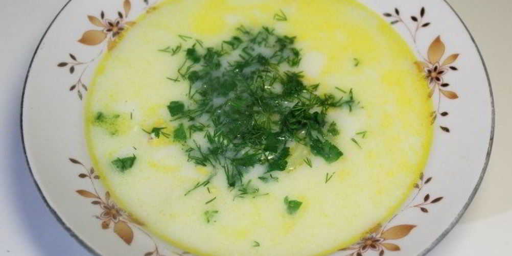 Рецепт сырного супа на курином бульоне
