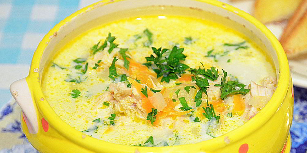 Рецепт сырного супа по-французски с плавленым сыром