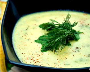 Сырный суп-пюре