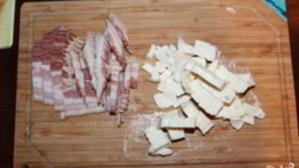 сырный суп с беконом