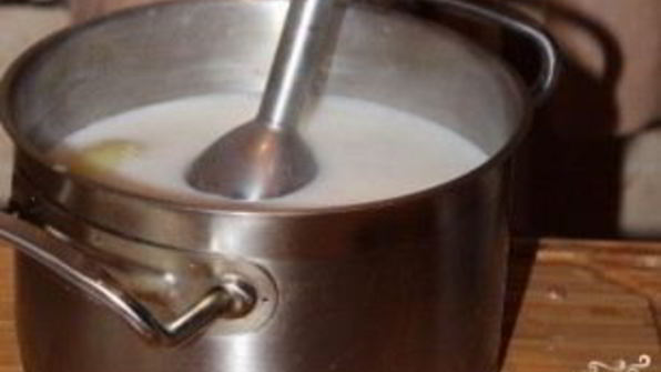 сырный суп с беконом