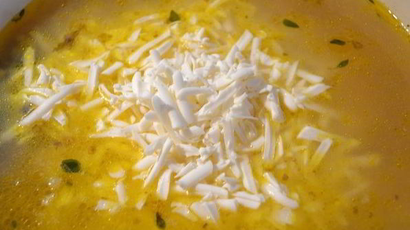 сырный суп с белой фасолью