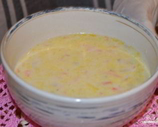 Сырный суп с белыми грибами