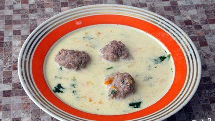 Сырный суп с фаршем