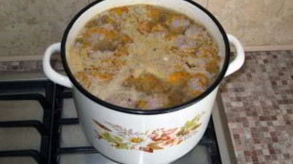 сырный суп с фаршем