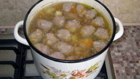 сырный суп с фаршем