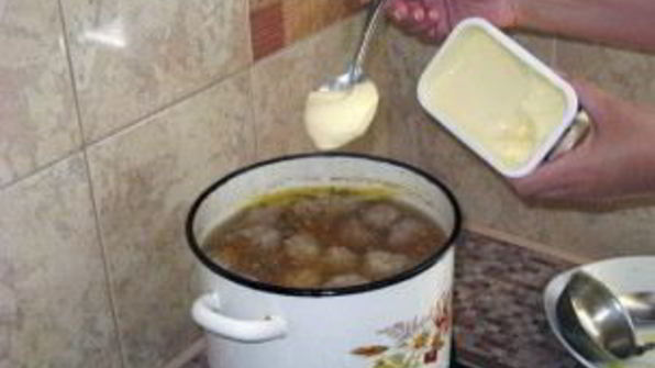 сырный суп с фаршем