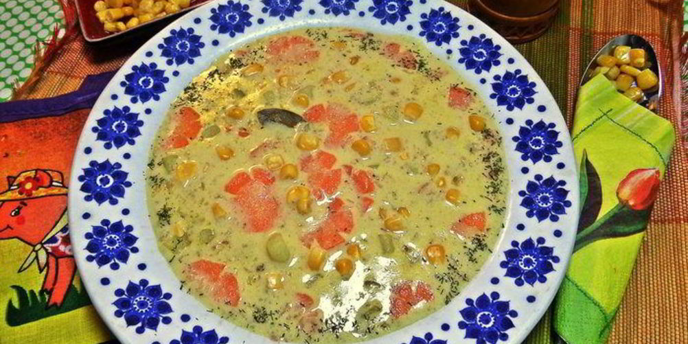 Рецепт сырного супа с гречневыми хлопьями