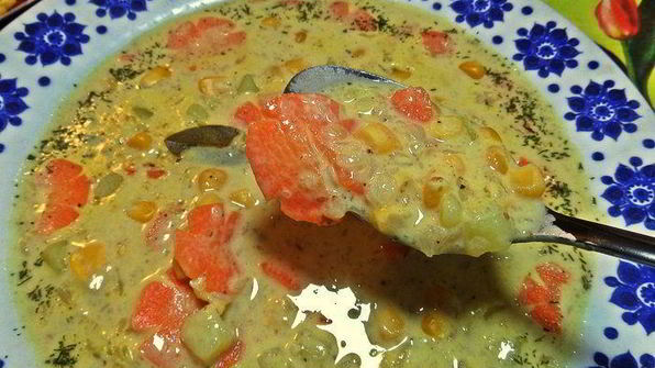 сырный суп с гречневыми хлопьями