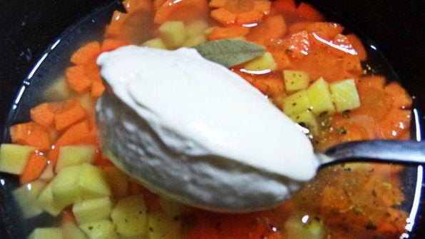 сырный суп с гречневыми хлопьями