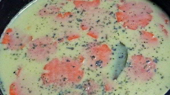 сырный суп с гречневыми хлопьями