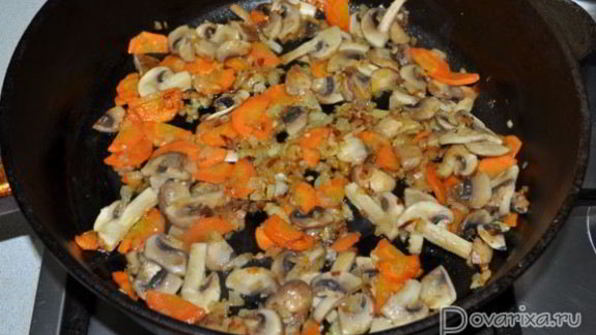 сырный суп с грибами