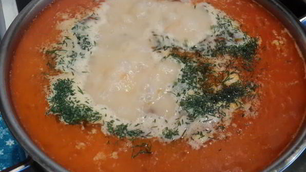 сырный суп с капустой и фаршем