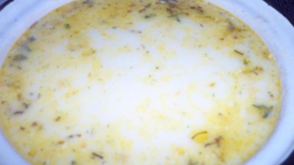 сырный суп с копченой курицей