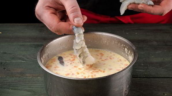 сырный суп с креветками