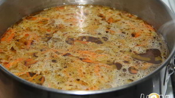 сырный суп с куриными сердечками