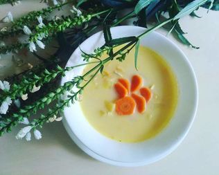 Сырный суп с морковью