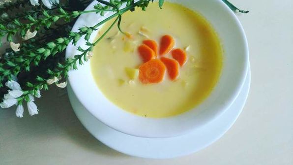 сырный суп с морковью