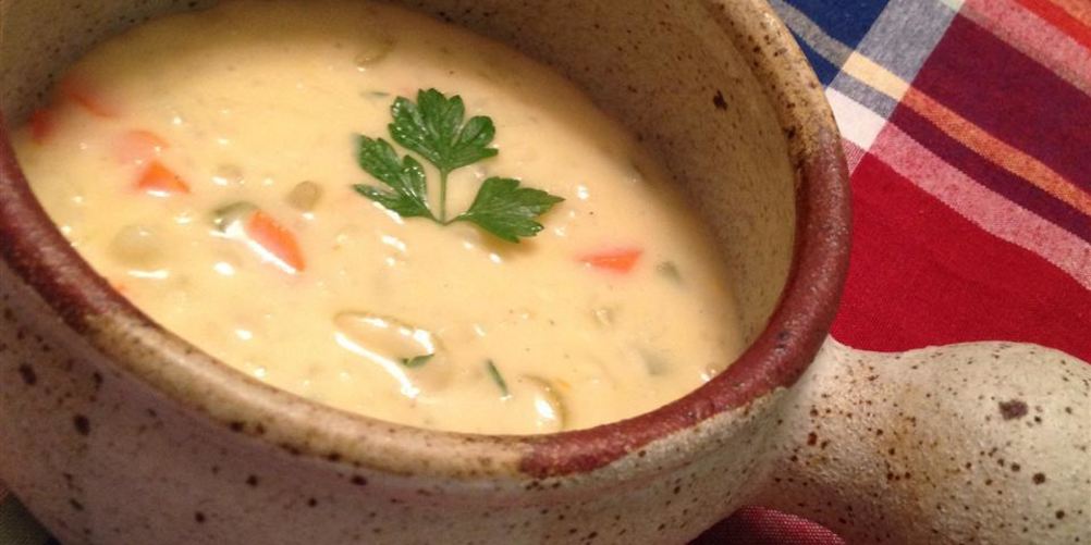 Рецепт сырного супа с овощами